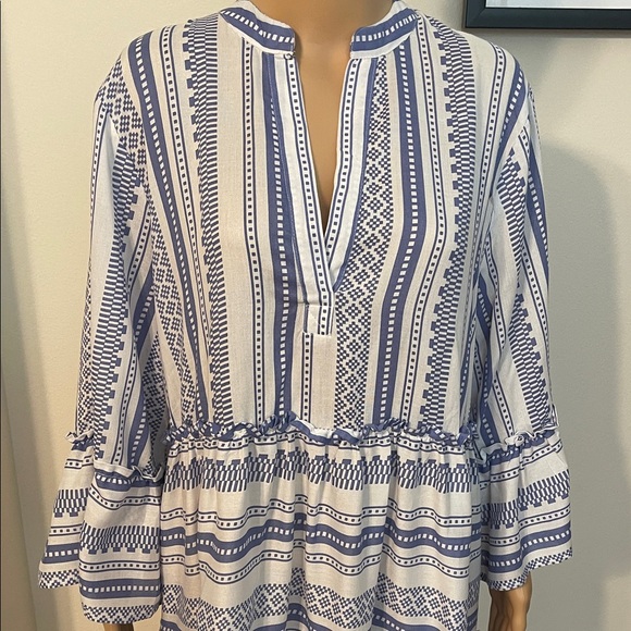 NWT Salty Lemon Blue & White Striped Dress - Picture 8 of 13